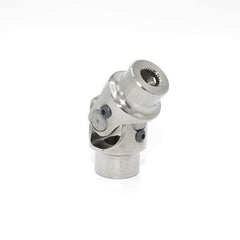 Optional FR-1709DD U Joint adapts factory power steering rack to manual rack