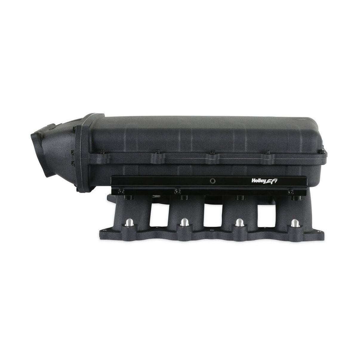 Holley Ultra Lo-Ram Intake Manifold Black (fits Ford Coyote 11-23 Mustang) Oval TB