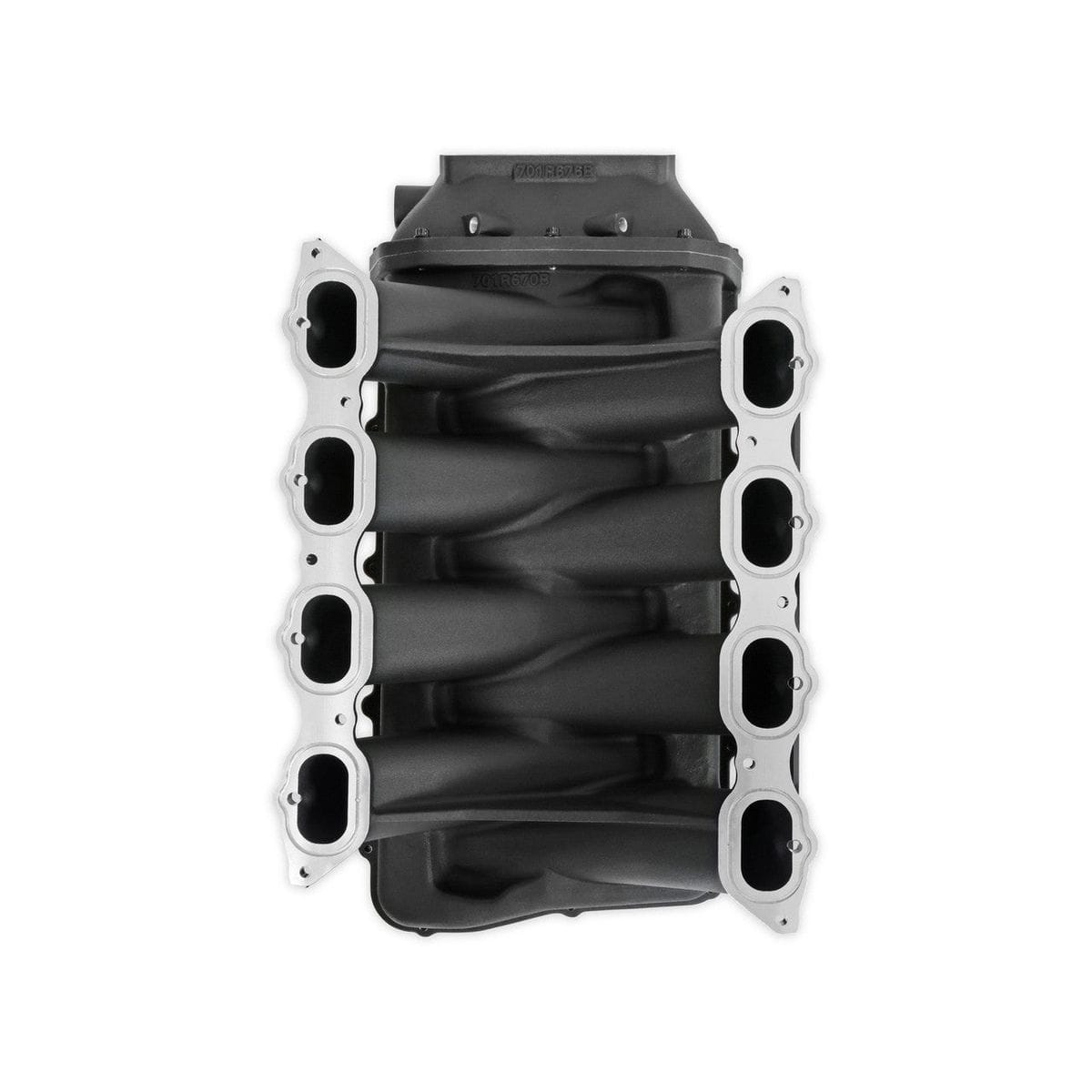 Holley Ultra Lo-Ram Intake Manifold Black (fits Ford Coyote 11-23 Mustang) Oval TB