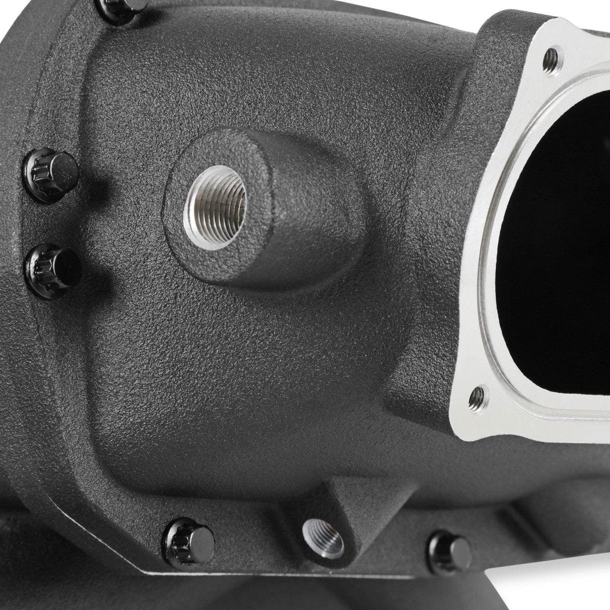 Holley Ultra Lo-Ram Intake Manifold Black (fits Ford Coyote 11-23 Mustang) Oval TB