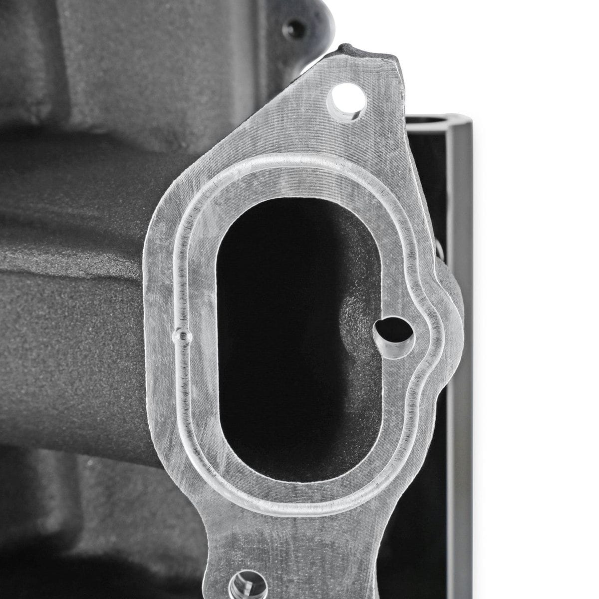 Holley Ultra Lo-Ram Intake Manifold Black (fits Ford Coyote 11-23 Mustang) Oval TB