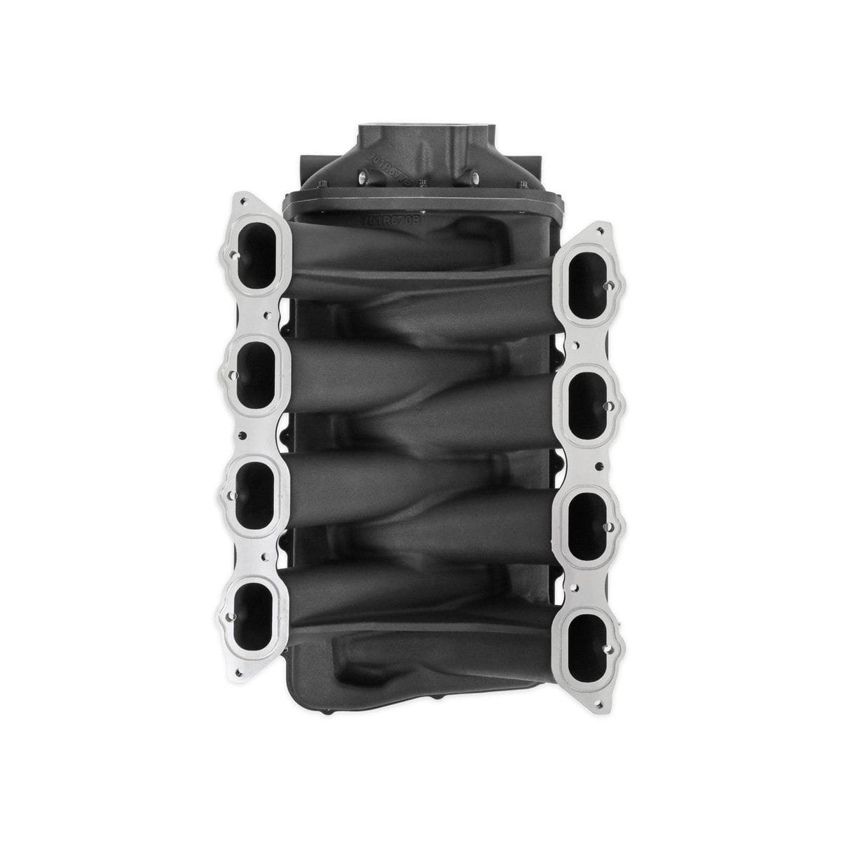 Holley Ultra Lo-Ram Intake Manifold Black (fits Ford Coyote 11-23 Mustang) Round TB