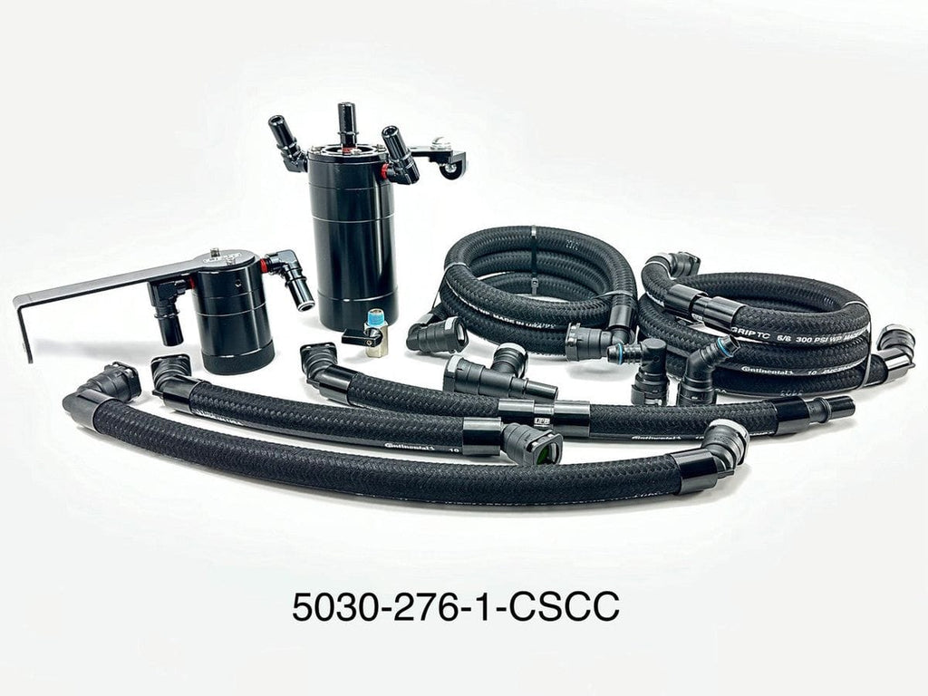 Plug n Play™ Dual Valve Oil Catch Can w/CSCC Kit (fits 21-24 F150