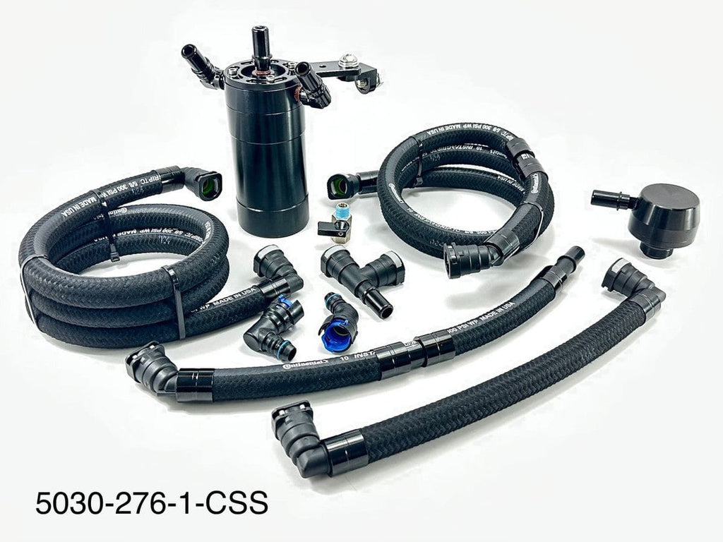 Plug n Play™ Dual Valve Oil Catch Can w/ CSS (fits 21-25 F150 3.5L