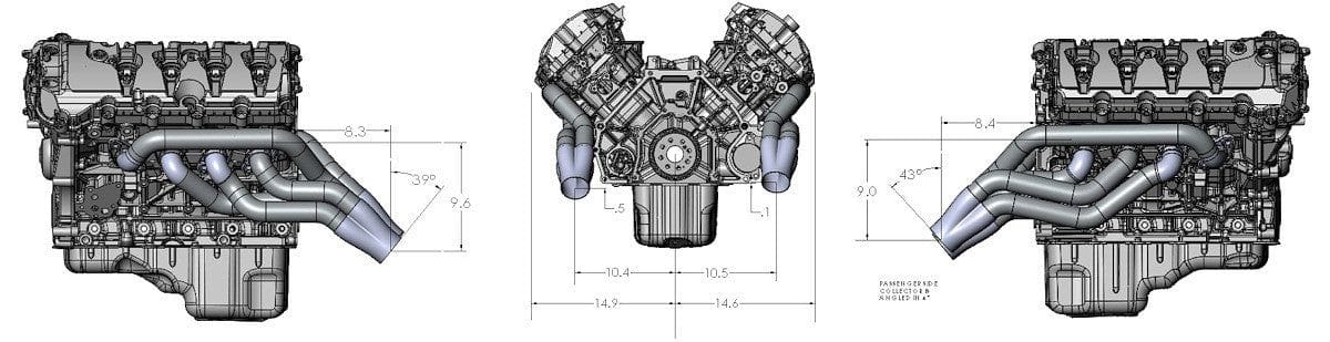 Universal Coyote Swap Longtube Headers 1-7/8 Ultimate Headers