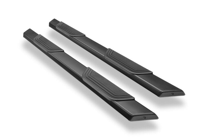 RealTruck 15-26 Ford F150 / 17-26 Ford F250/F350 SD Super Cab Traxio 5in Nerf Bars - Textured Black