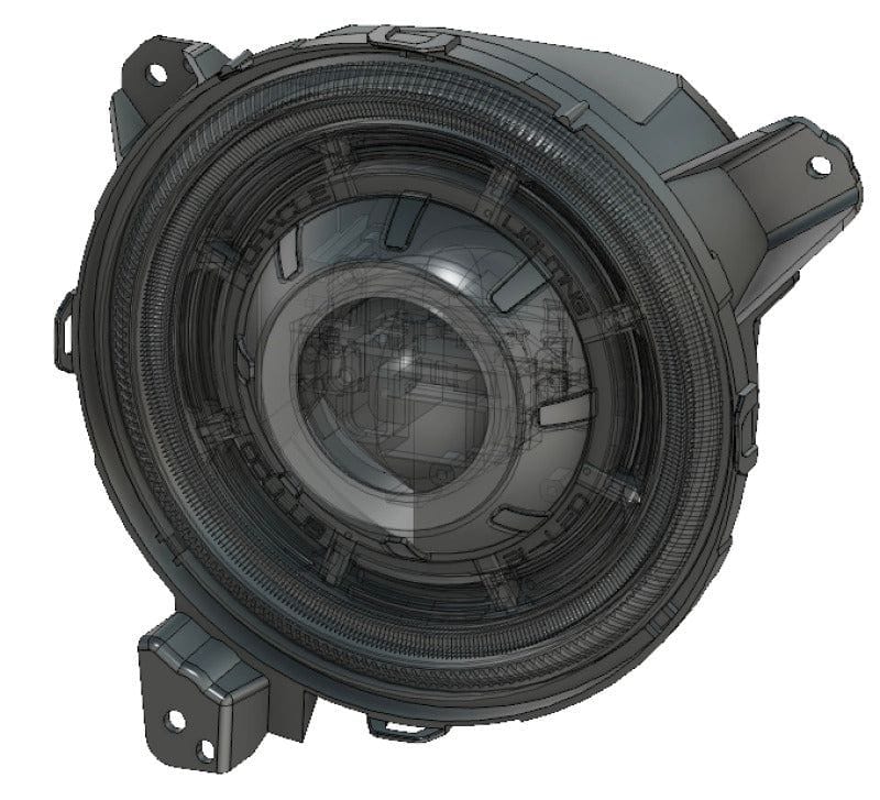 Oracle Oculus Bi-LED Projector Headlights for Jeep JL/Gladiator JT - Matte Blk - 5500K