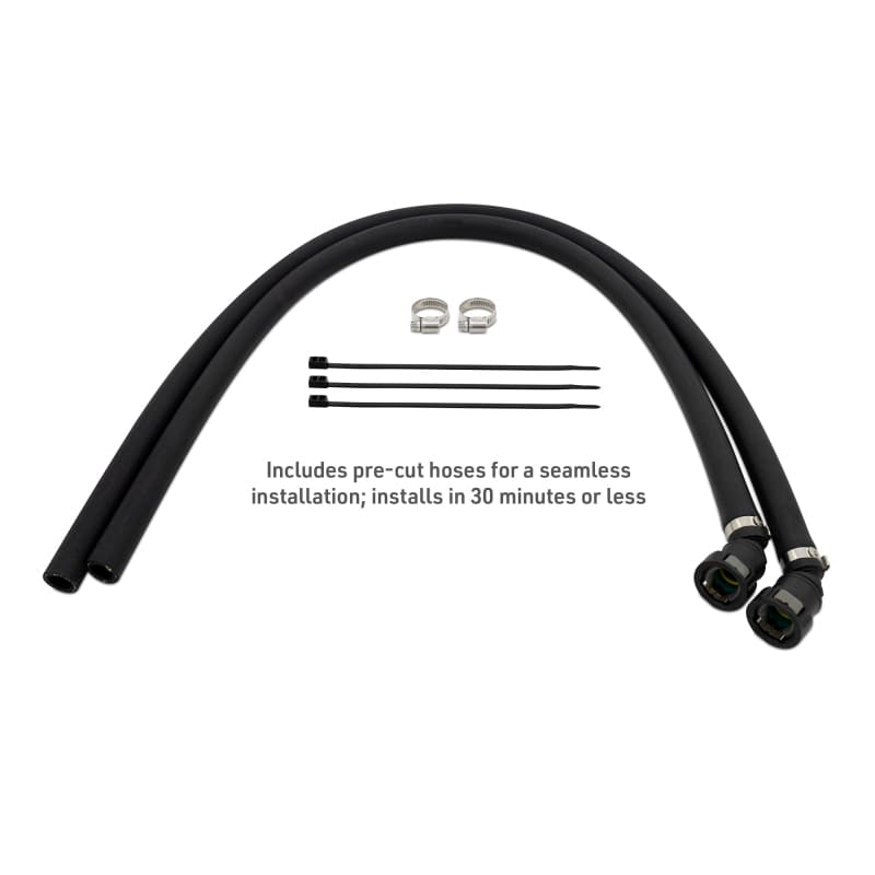 Mishimoto 2025+ RAM 1500 3.0L Hurricane Baffled Oil Catch Can Kit - Black