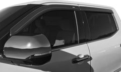Husky Liners 09-18 Dodge RAM 1500 Quad Cab In-Channel Mount Ventvisor Low Profile (4pc) - Smoke