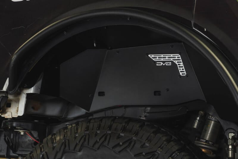 DV8 21-25 Ford Bronco Rear Aluminum Inner Fenders - Black