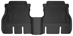 Husky Liners 19-24 Jeep Wrangler JLU WeatherBeater Second Row Black Floor Liners