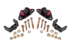 BMR Suspension 14-19 Chevrolet Corvette Motor Mount Kit - Black Hammertone