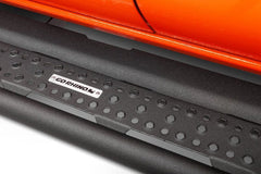 Go Rhino Dominator Extreme D6 SideSteps - Tex Blk - 87in