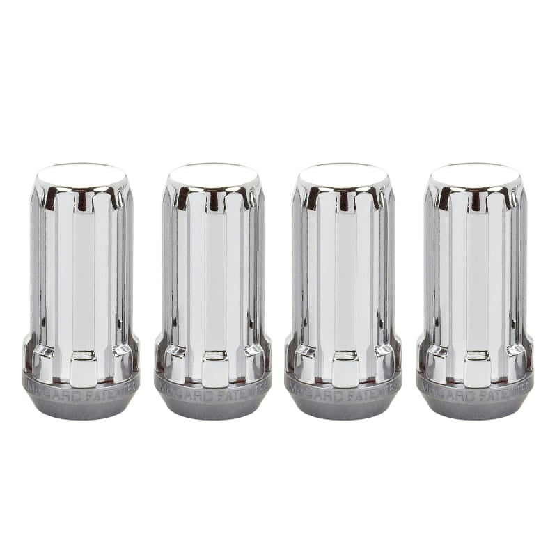 McGard SplineDrive Lug Nut (Cone Seat) M14X1.5 / 1.935in. Length (4-Pack) - Chrome (Req. Tool)