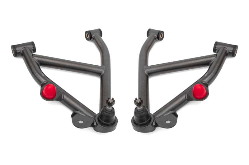 BMR 82-92 GM F-Body A-Arms Lower DOM Non-Adj Delrin Bushings Coilover - Black Hammertone