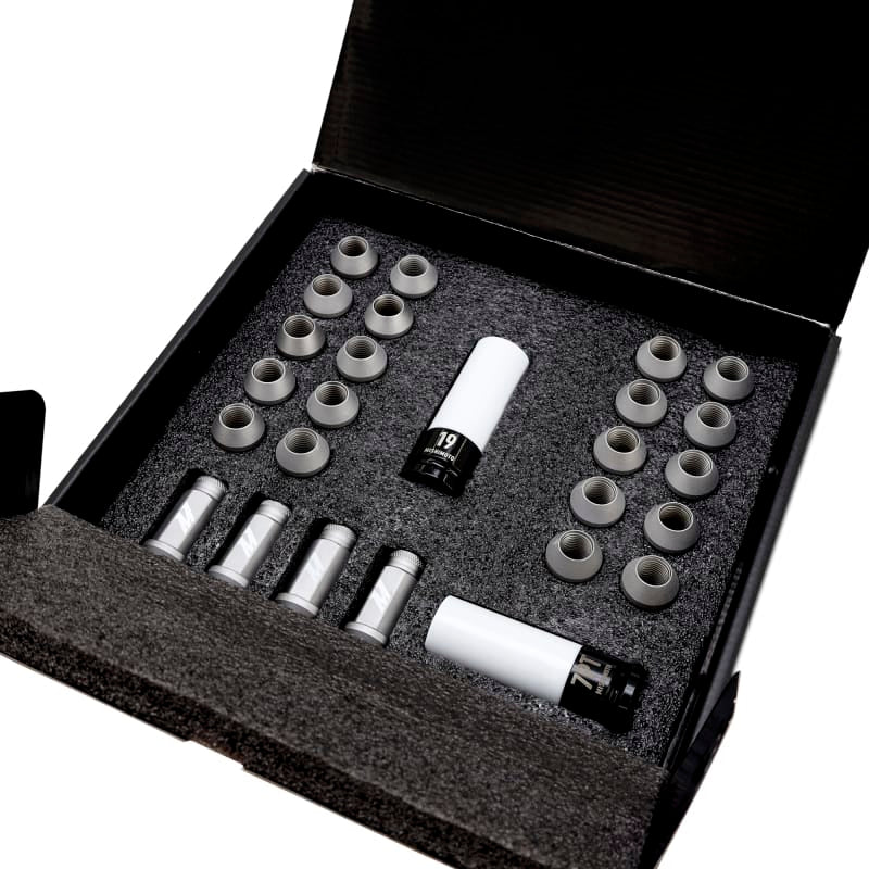Mishimoto Steel Locking Lug Nuts M14x1.5 24pc Set Black