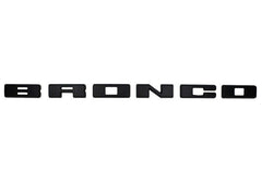 Ford Racing 2021+ Bronco Grille Lettering Overlay Kit - Black