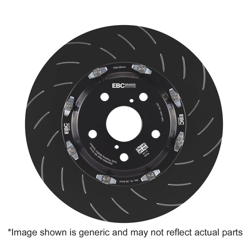 EBC Racing 11-21 Jeep Grand Cherokee 6.4L / 2018+ Dodge Durango SRT 2 Piece SG Racing Front Rotors