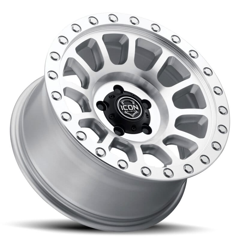 ICON Hulse 18x9 8x6.5 12mm Offset 5.5in BS Silver Machined