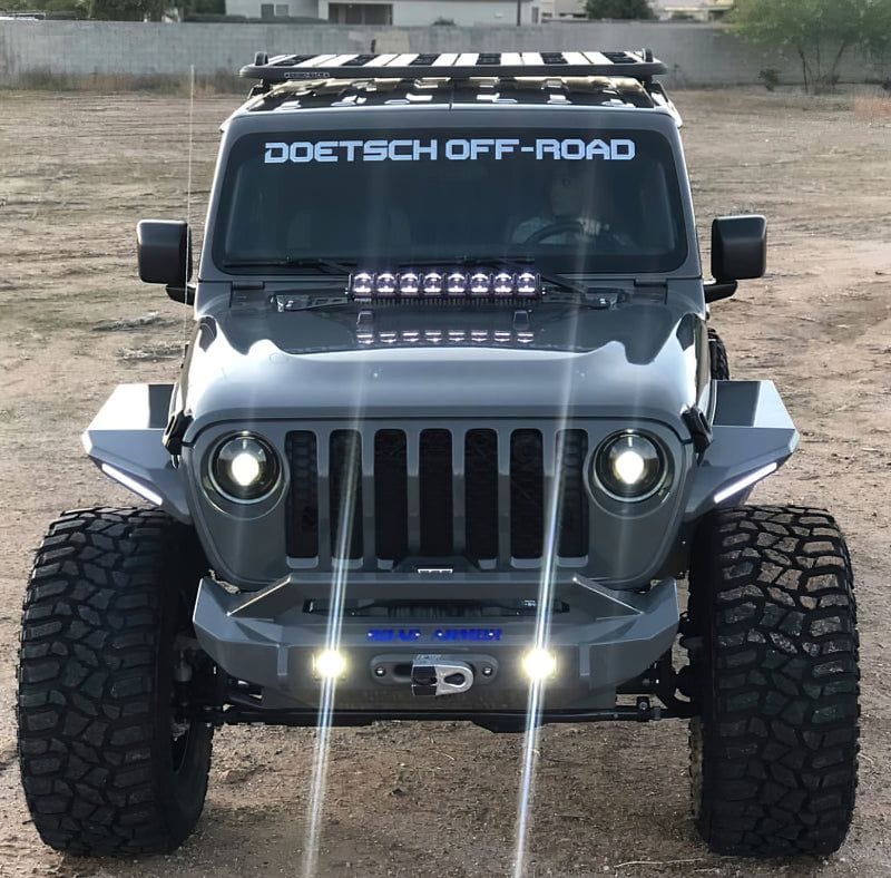 Oracle Oculus Bi-LED Projector Headlights for Jeep JL/Gladiator JT - Matte Blk - 5500K