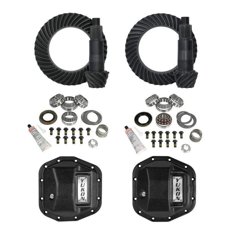Yukon Gear Stage 2 Jeep JL/JT Re-Gear Kit w/Covers & D44 Front & Rear in a 5.13 Ratio