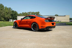 Corsa 20-22 Ford Mustang GT500 3.0in Dual Rear Exit Catback w/ Twin 5.0in Black Slash Cut Pro Tips