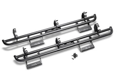 N-Fab RKR Step System 2019 Chevy/GMC 1500 Crew Cab - Cab Length - Tex. Black - 1.75in