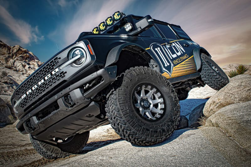 ICON 21-23 Bronco Sasquatch 2-3in Lift Stage 3 Suspension System Billet Heavy Rate