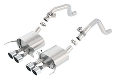 Borla 2014 Chevy Corvette C7 w/ AFM w/o NPP Atak Rear Section Exhaust Quad Rd Rl IC Tips