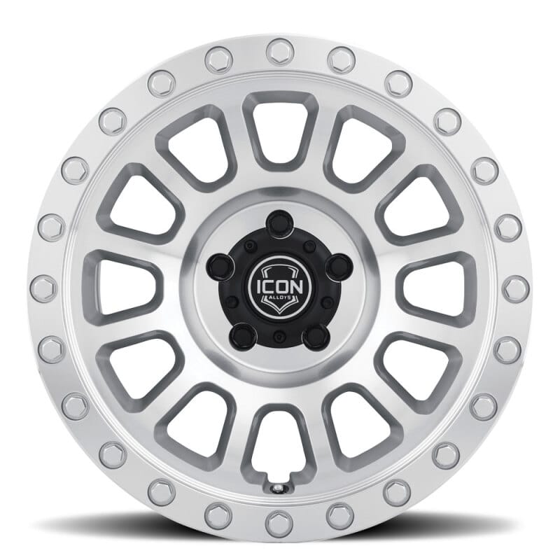 ICON Hulse 18x9 8x6.5 12mm Offset 5.5in BS Silver Machined
