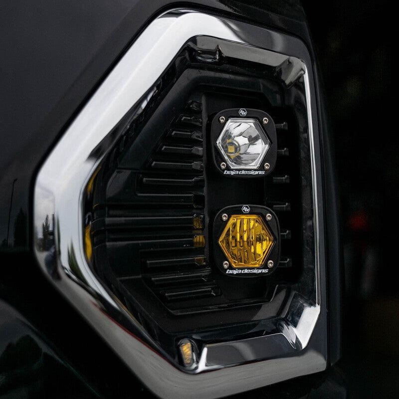 Baja Designs 19+ GMC 1500 S1 Fog Pocket Mount Kit Clear Spot / Amber Wide Cornering