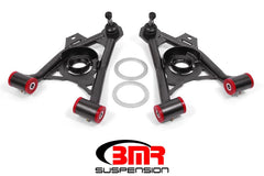 BMR 94-04 Mustang Lower Non-Adj. A-Arms (Poly) w/ Tall Ball Joint / Spring Pocket - Black Hammertone