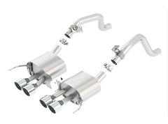 Borla 2014 Chevy Corvette C7 w/ AFM w/o NPP Atak Rear Section Exhaust Quad Rd Rl IC Tips