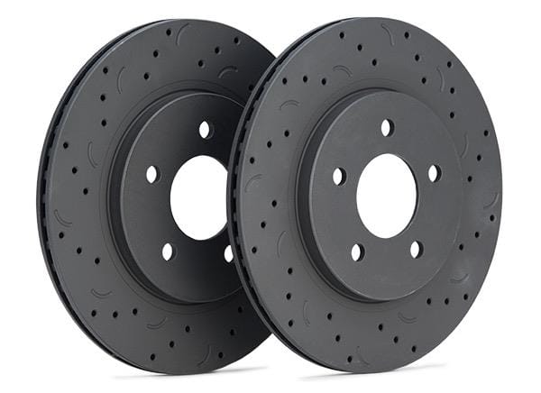 Hawk Talon 2007 Ford Expedition Drilled and Slotted Front Brake Rotor Set