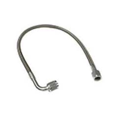 Fragola -4AN PFTE Ext Black Hose Assembly Straight x 90 Degree 40in