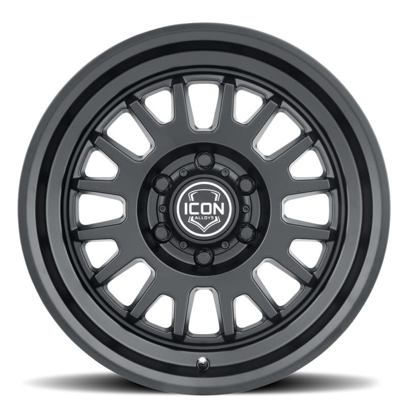 ICON Anza 17x8.5 6x5.5 25mm Offset 5.75in BS 95.1mm Hub Bore Satin Black Wheel