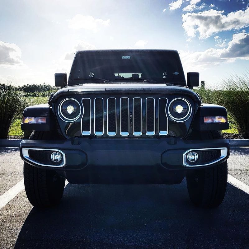 Oracle Oculus Bi-LED Projector Headlights for Jeep JL/Gladiator JT - Matte Blk - 5500K