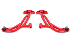 BMR Suspension 05-14 Ford Mustang Lower A-Arms - Red - Non-Adjustable