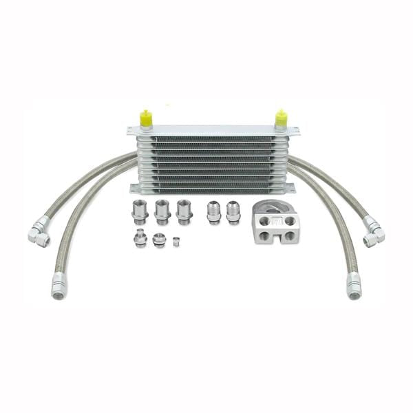 Mishimoto 2015+ Ford Mustang GT Thermostatic Oil Cooler Kit - Black