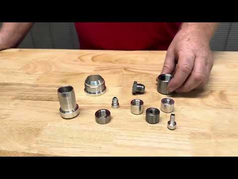 20AN Male Weld Bung Aluminum