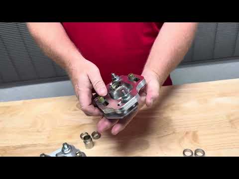 Billet Caster Camber Plates (fits 79-89 Ford Mustang) UPR