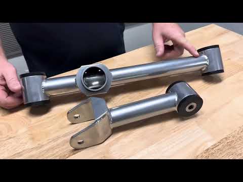 Pro Street Chrome Moly Solid Urethane Lower Control Arms (fits 79-04 Mustang) UPR