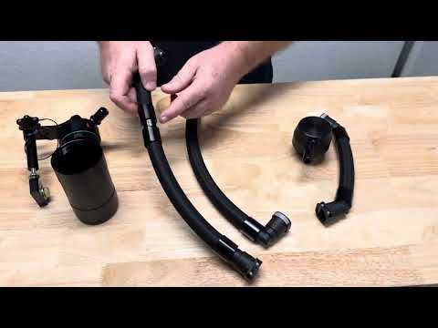 Plug N Play™ Single Valve Oil Catch Can Separator (fits 23-24 Ford F-150 Raptor R) UPR
