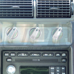 89-04 Ford Mustang Stainless Steel AC Faceplate