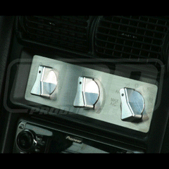 Stainless Steel AC Faceplate Factory Engraving (fits 89-04 Mustang) UPR