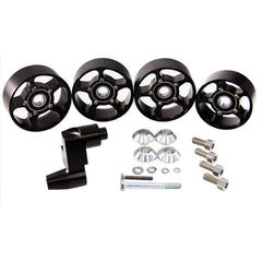 03-04 Cobra Billet Snub Idler Bracket 4pc Pulley Kit