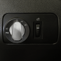 05-14 Mustang Billet Slimline Headlight Knob Cover