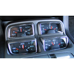 AMP 10-12 Camaro Billet Gauge Cluster Trim Kit 4pc Chrome AMP-CA09SCPL
