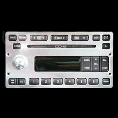 01-04 Ford Mustang Billet 6 CD Radio Faceplate