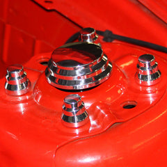 11-14 Mustang Billet Devo Strut Tower Cap Covers